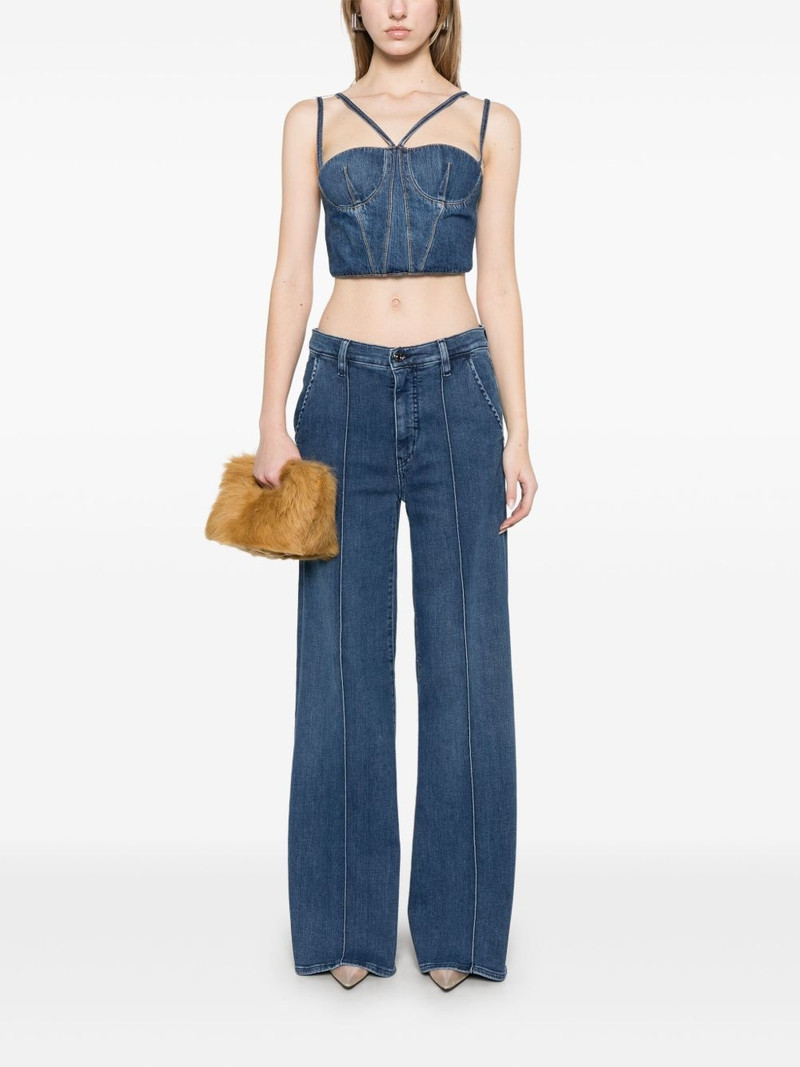 NENSI DOJAKA bustier denim top outlook