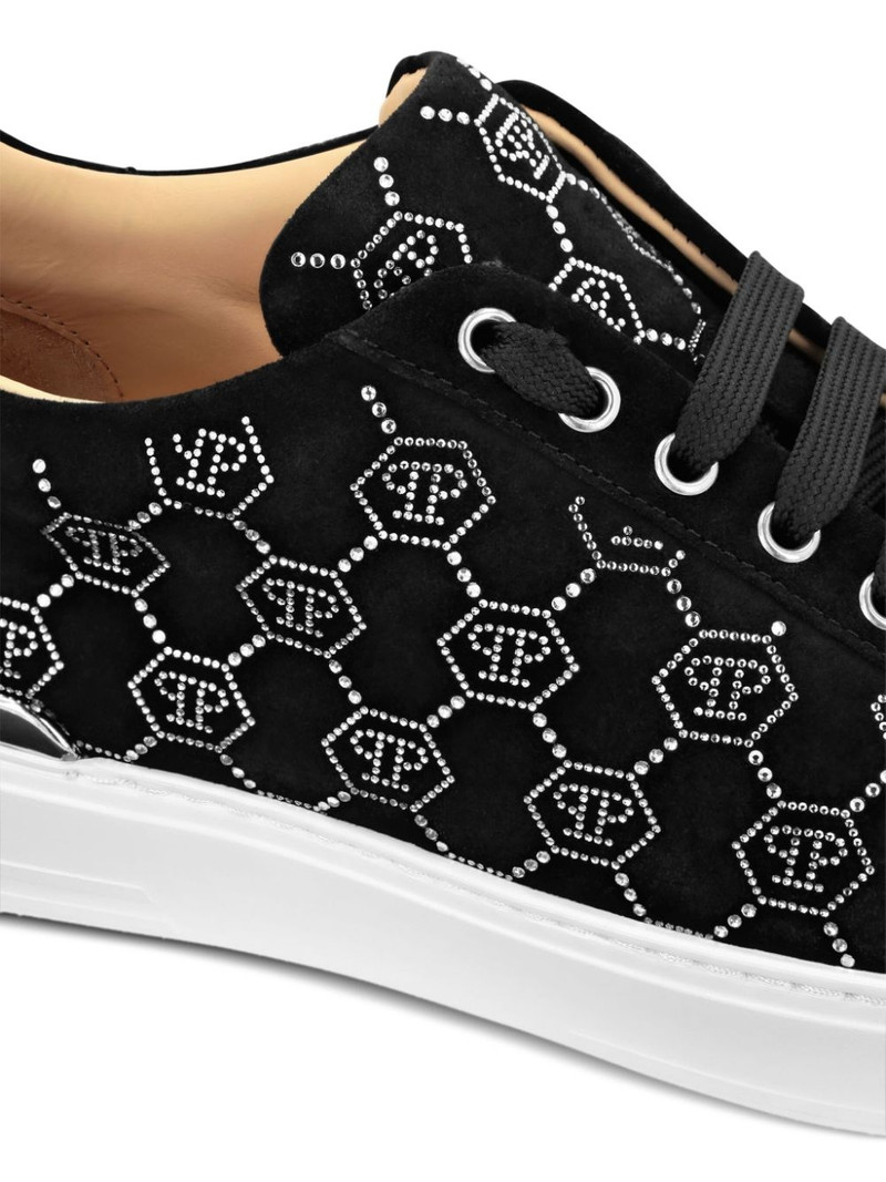 PHILIPP PLEIN rhinestone monogram sneakers outlook