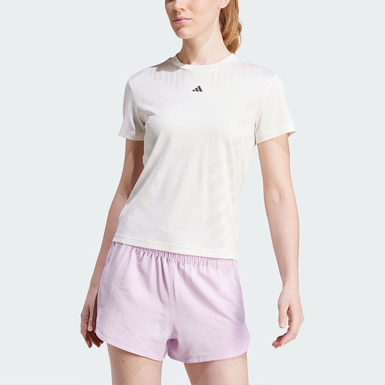 (WMNS) adidas Hiit Airchill Training T-shirt 'White' IY5088 - 3