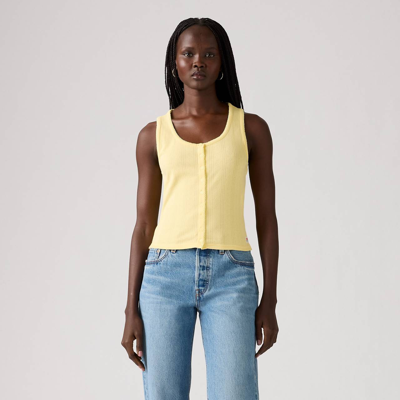 DRY GOODS WOMEN'S POINTELLE TANK TOP - 2