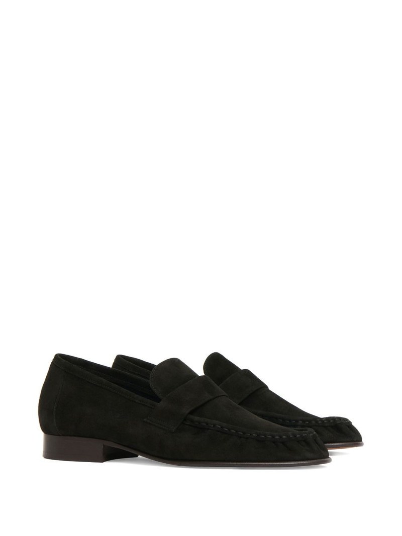 Mansur Gavriel Ruched penny loafers outlook