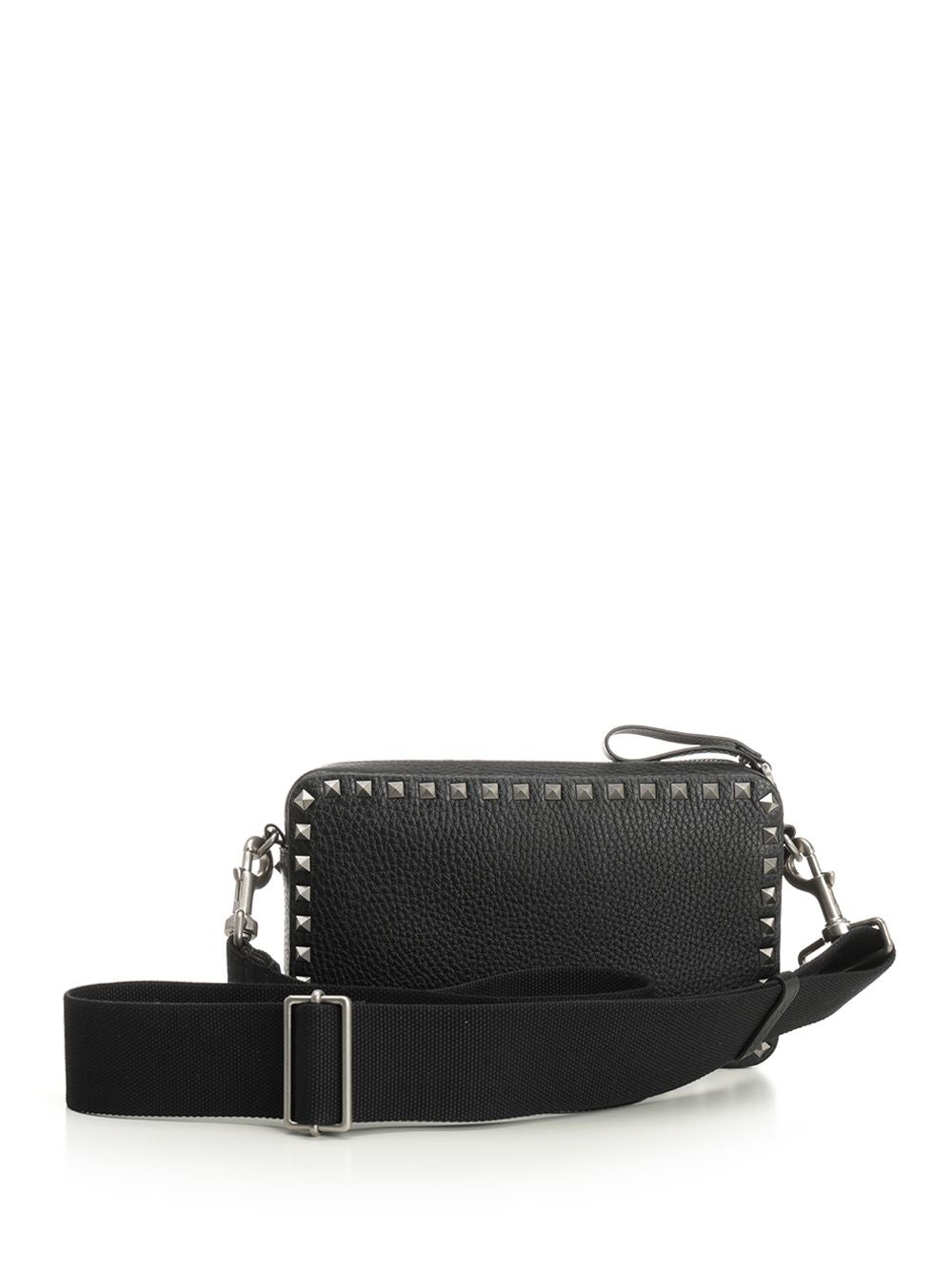 Rockstud Leather Shoulder Bag Shoulder Bags Black - 3
