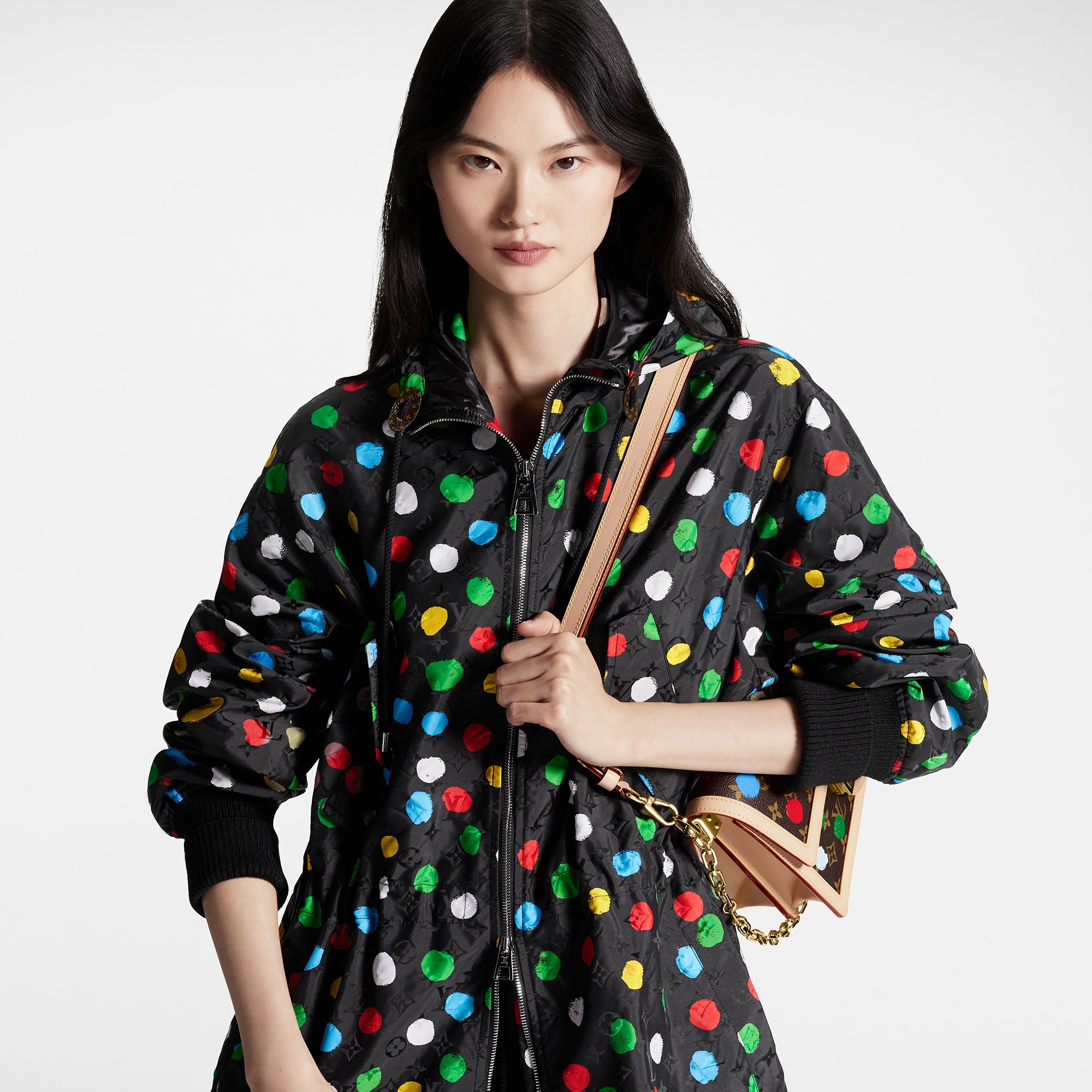LV x YK Painted Dots Long Parka - 5