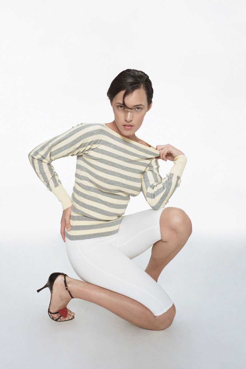 ODESSA TOP - BUTTER STRIPE 1