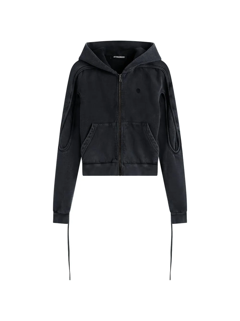 zip hooded sweatshirt - 1
