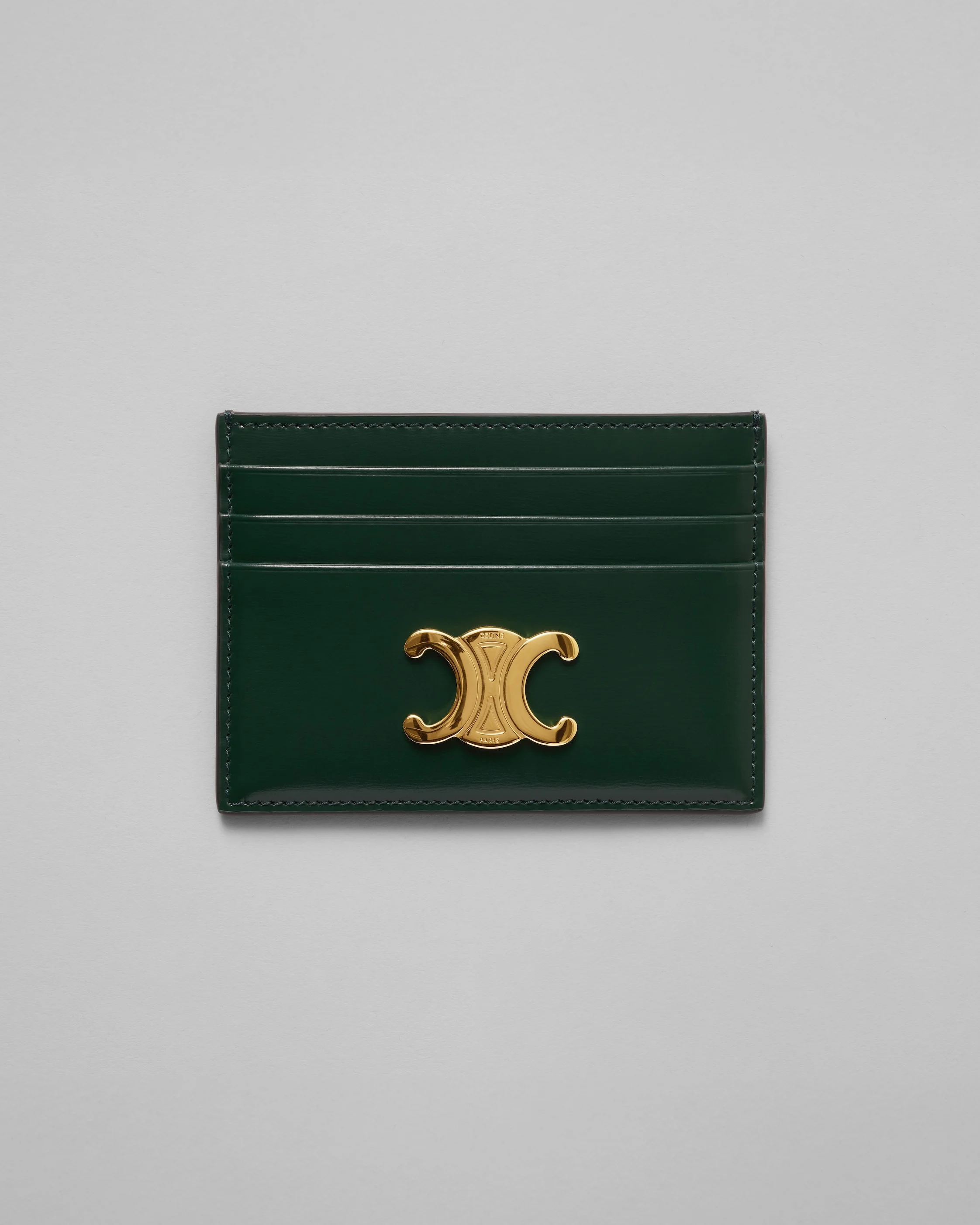 CARD HOLDER TRIOMPHE IN Shiny calfskin - 1
