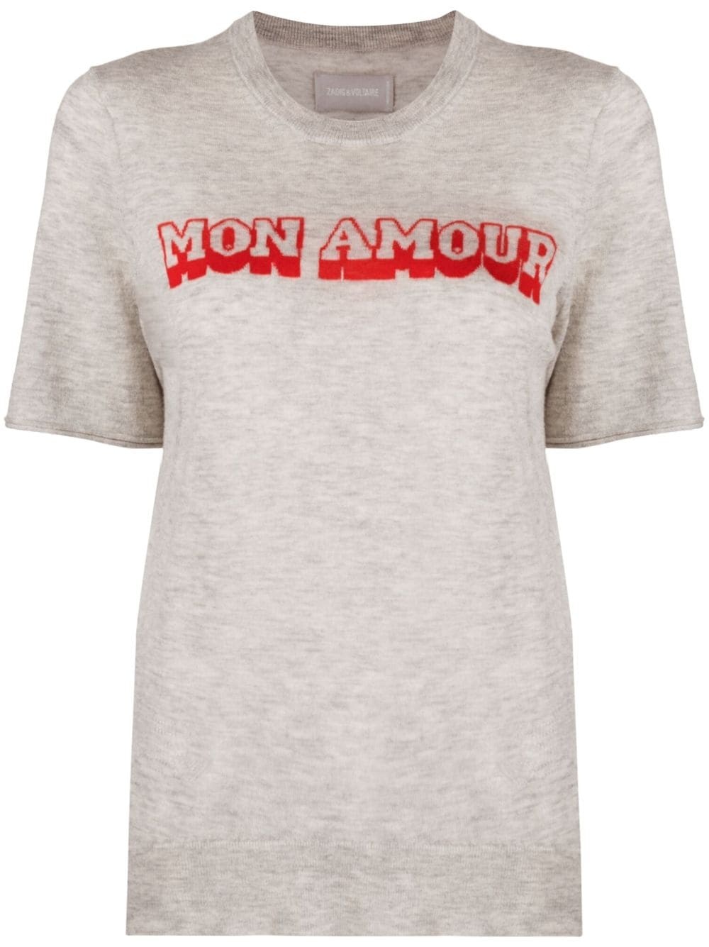 Mon Amour-jacquard cashmere sweater - 1