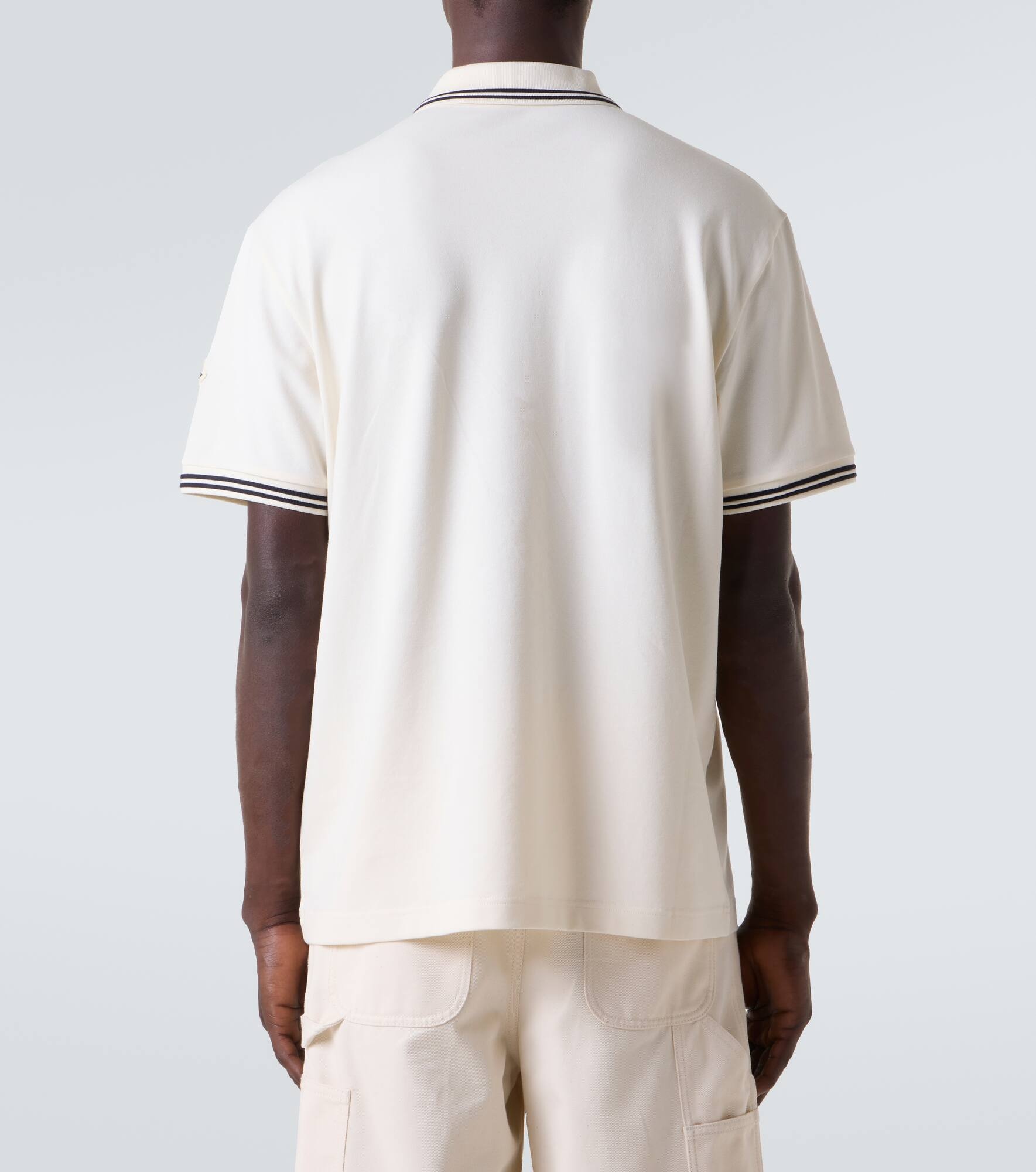 Logo cotton piqué polo shirt - 4
