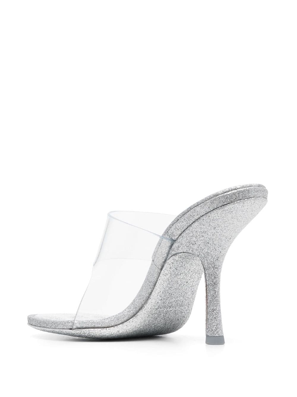 Nudie 110mm glitered mules - 3