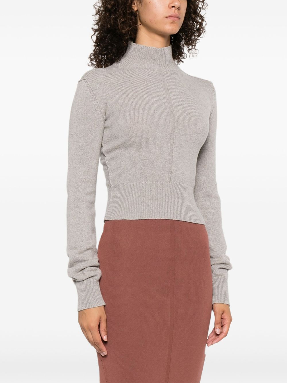Headon high-neck cropped sweater - 3