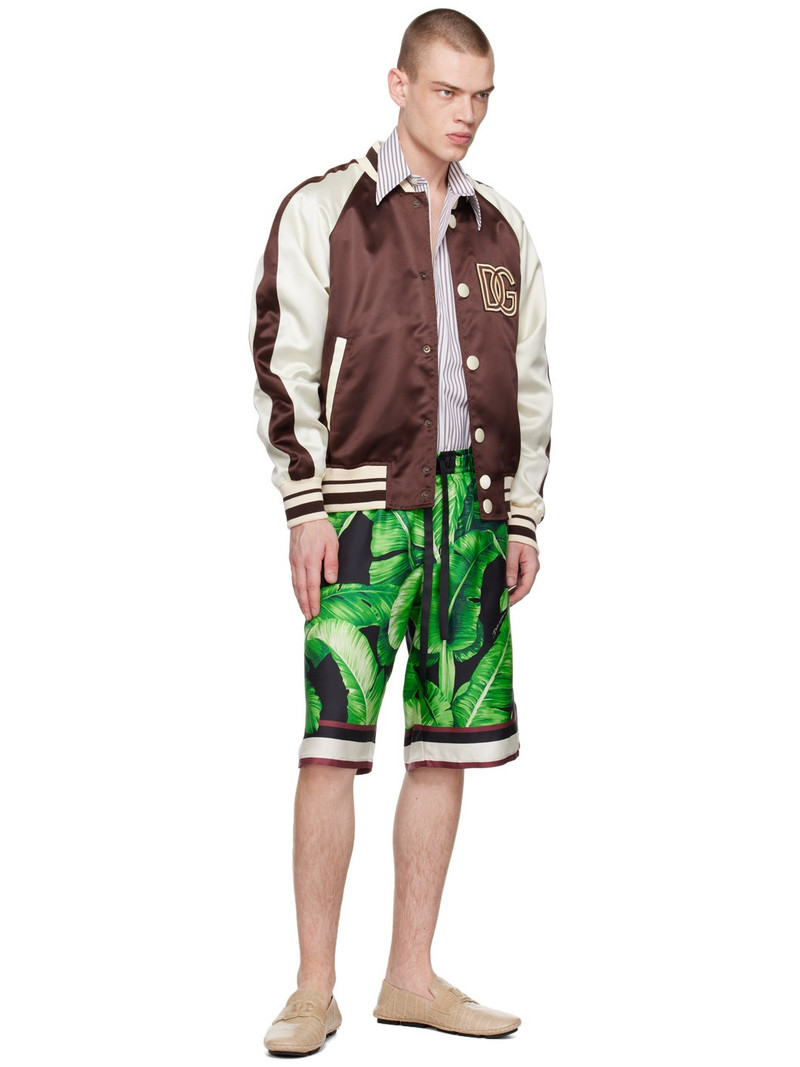 Dolce & Gabbana Beige Crocodile-Print Driver Loafers outlook