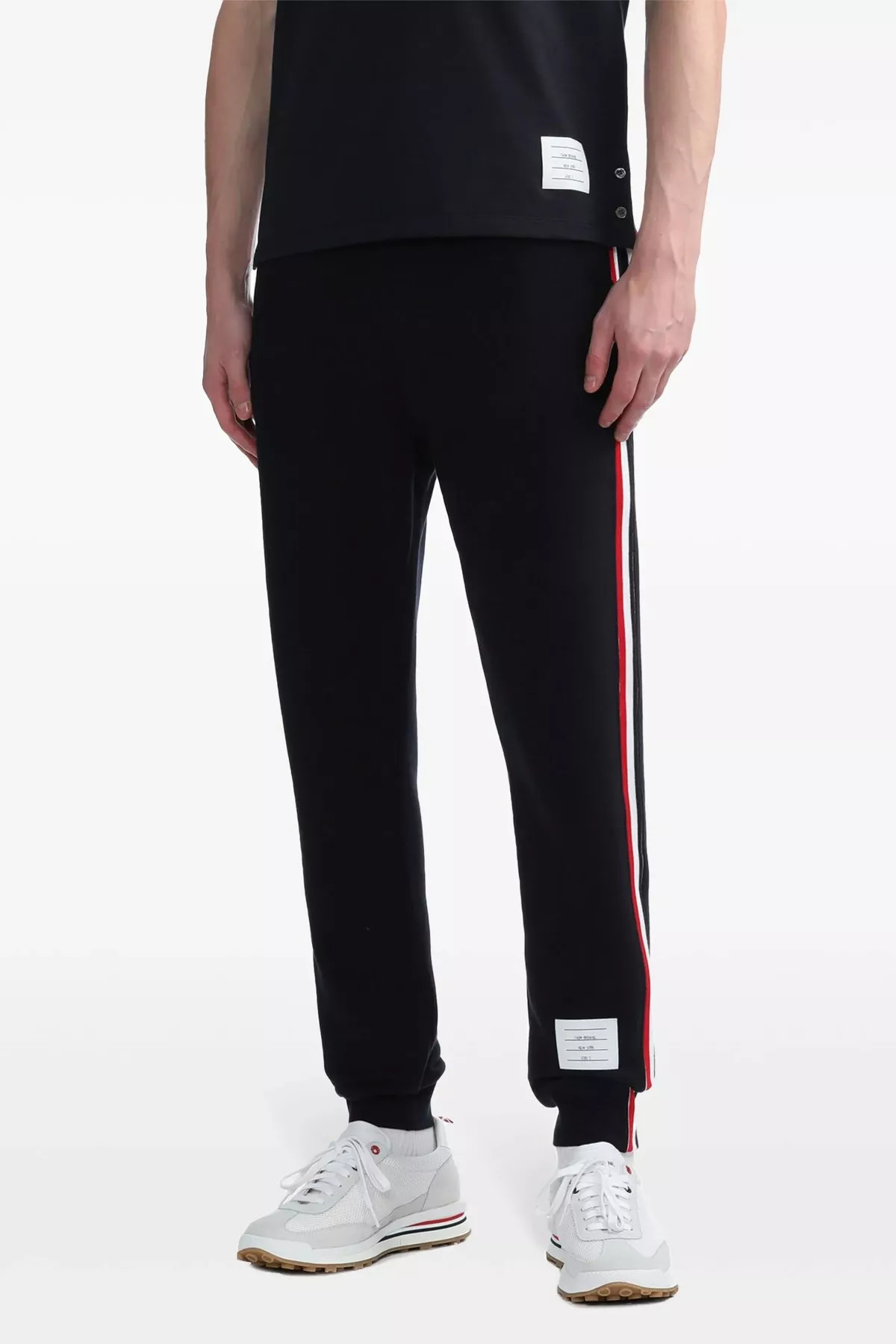 'Classic Loopback Stripe' joggers - 2
