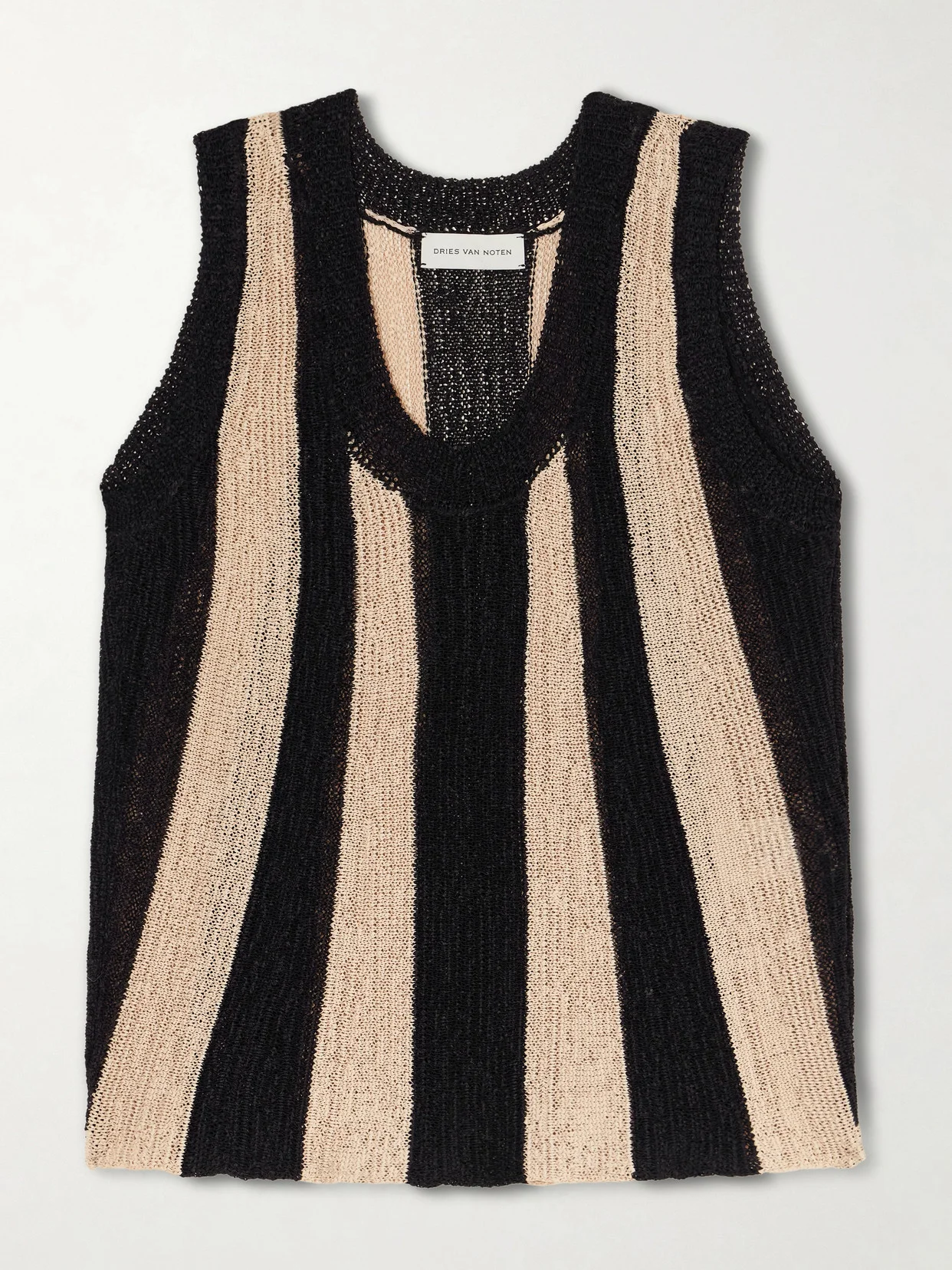 Toast Striped Open-knit Top - 1