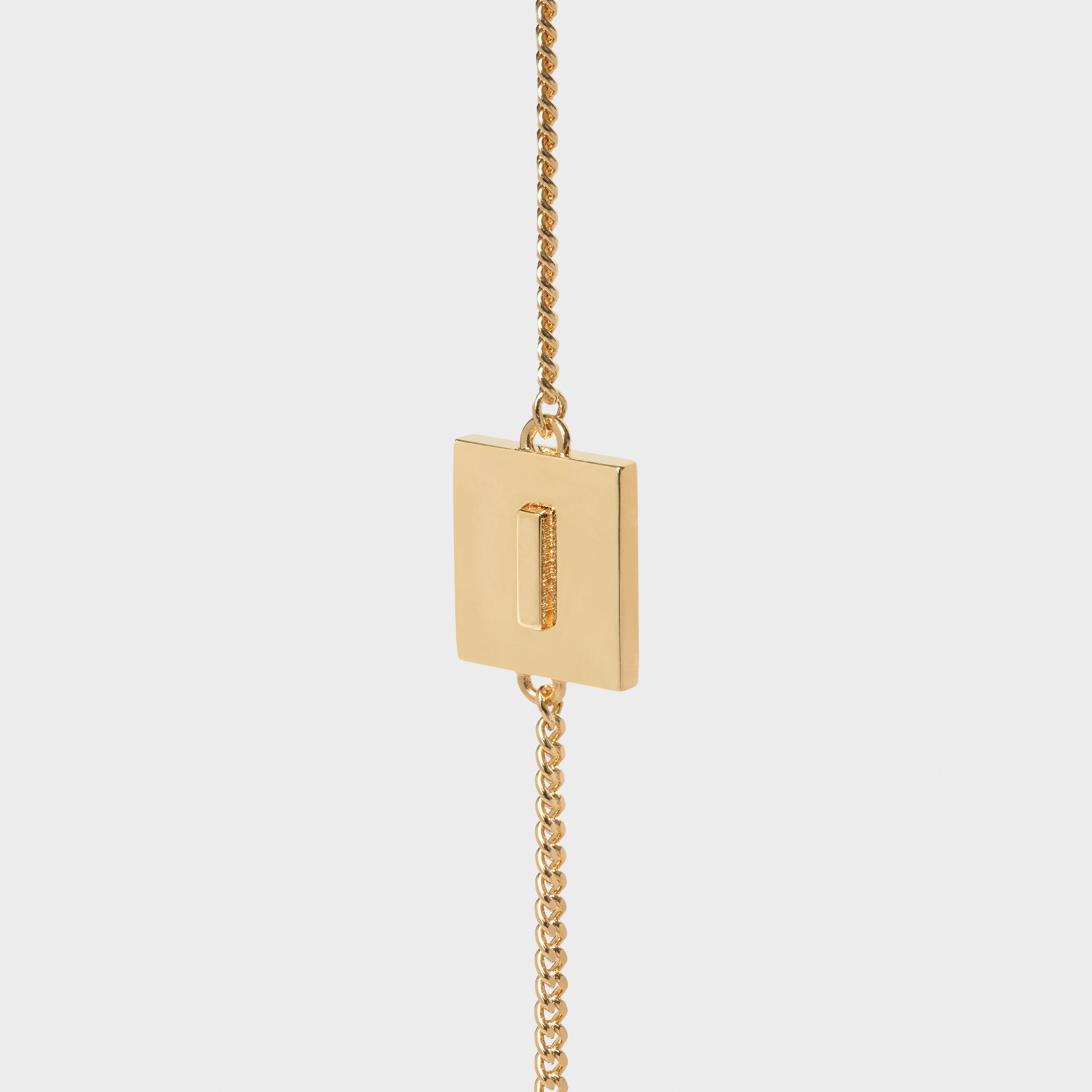 Alphabet I Bracelet in Brass - 1