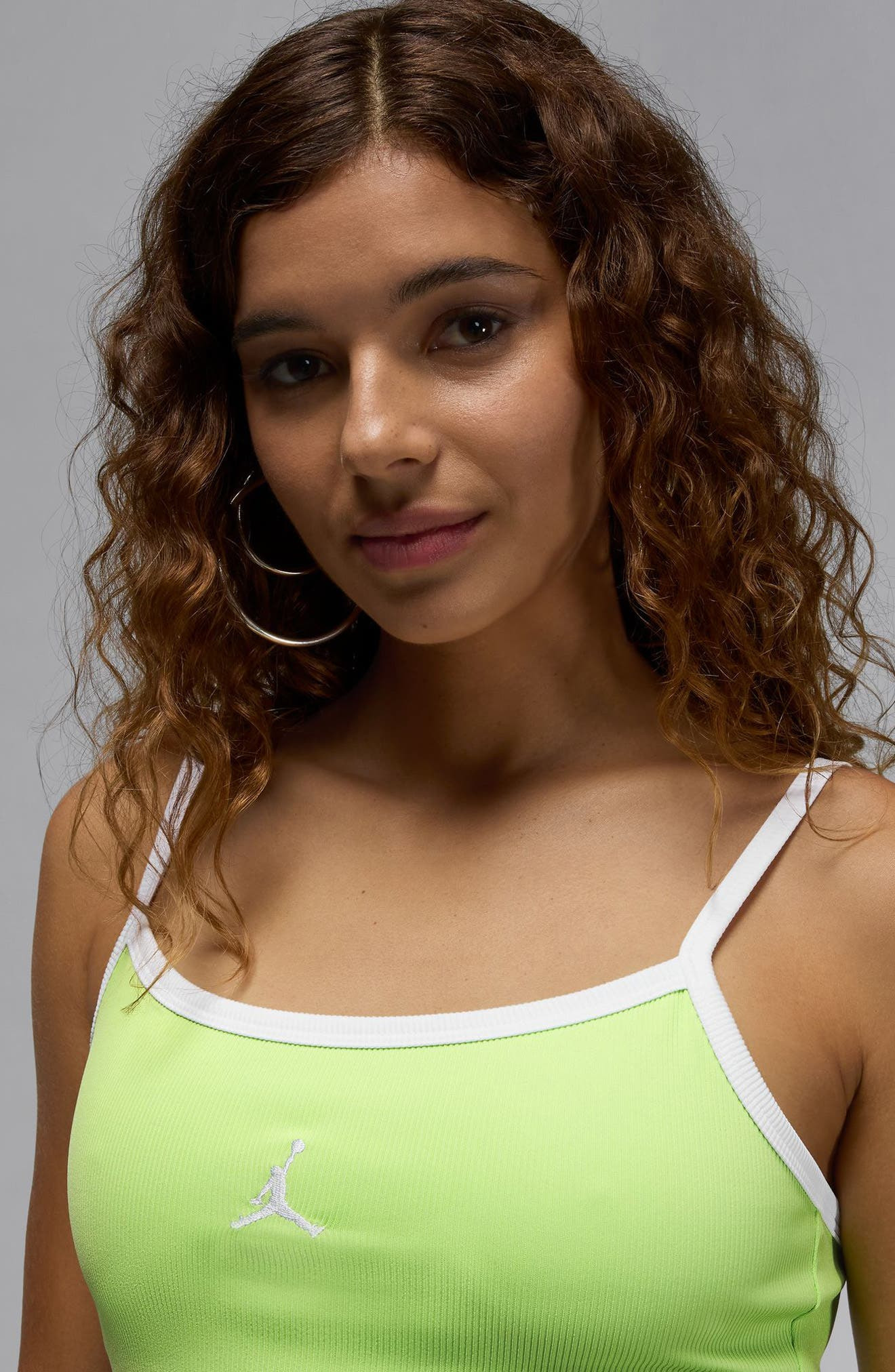 Jordan Slim Minidress in Key Lime/White/White at Nordstrom - 4