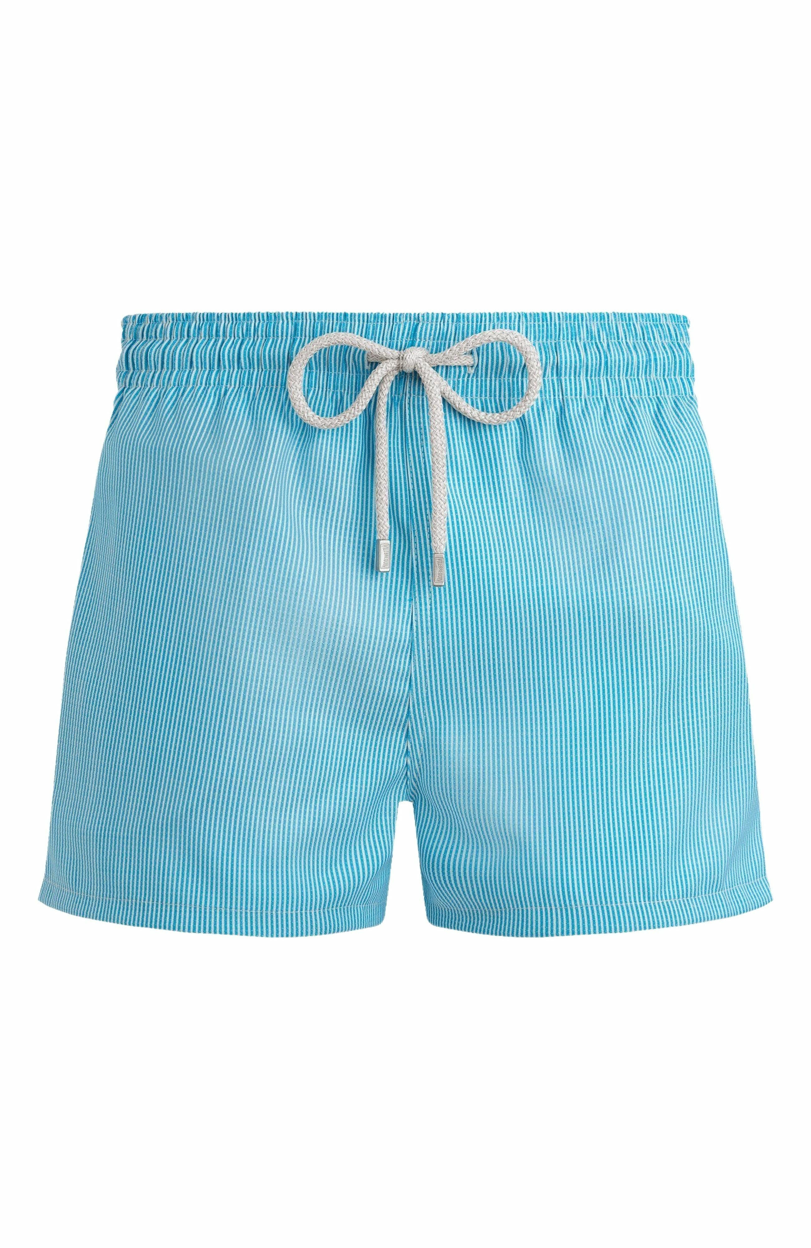 Vilebrequin Men's Micro Rayures Tailoring Wool Swim Shorts in Topaze Bleue at Nordstrom - 2