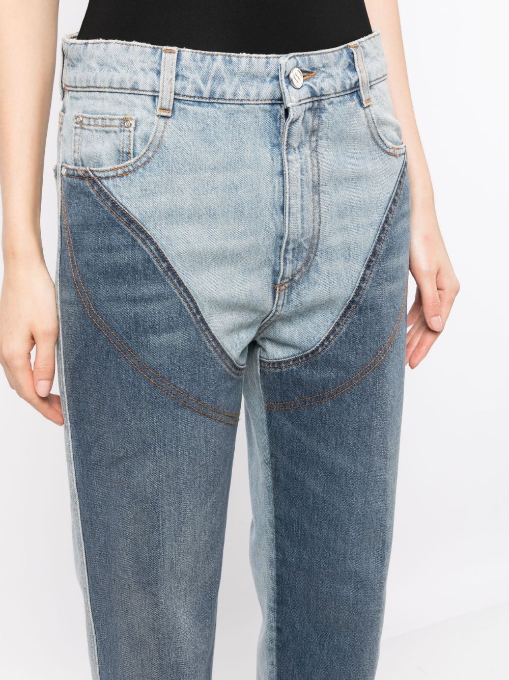 mid-rise straight-leg jeans - 5