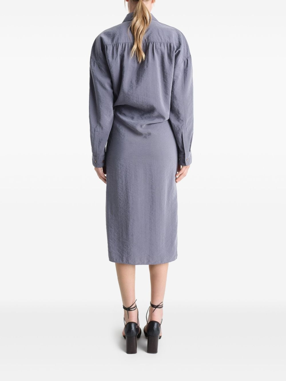 wrap style dress - 3