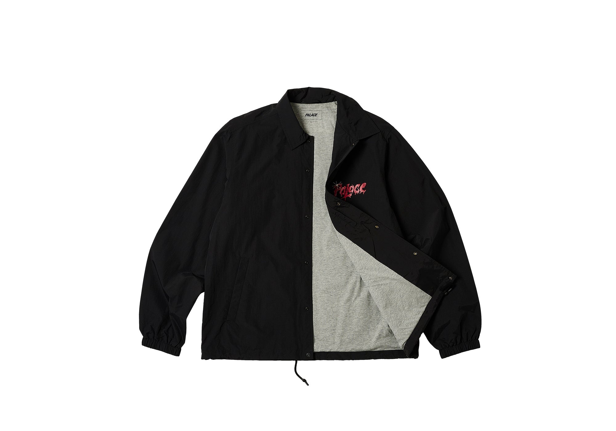 PALACE SCRATCHY COACH JACKET BLACK - P25JK024 | REVERSIBLE