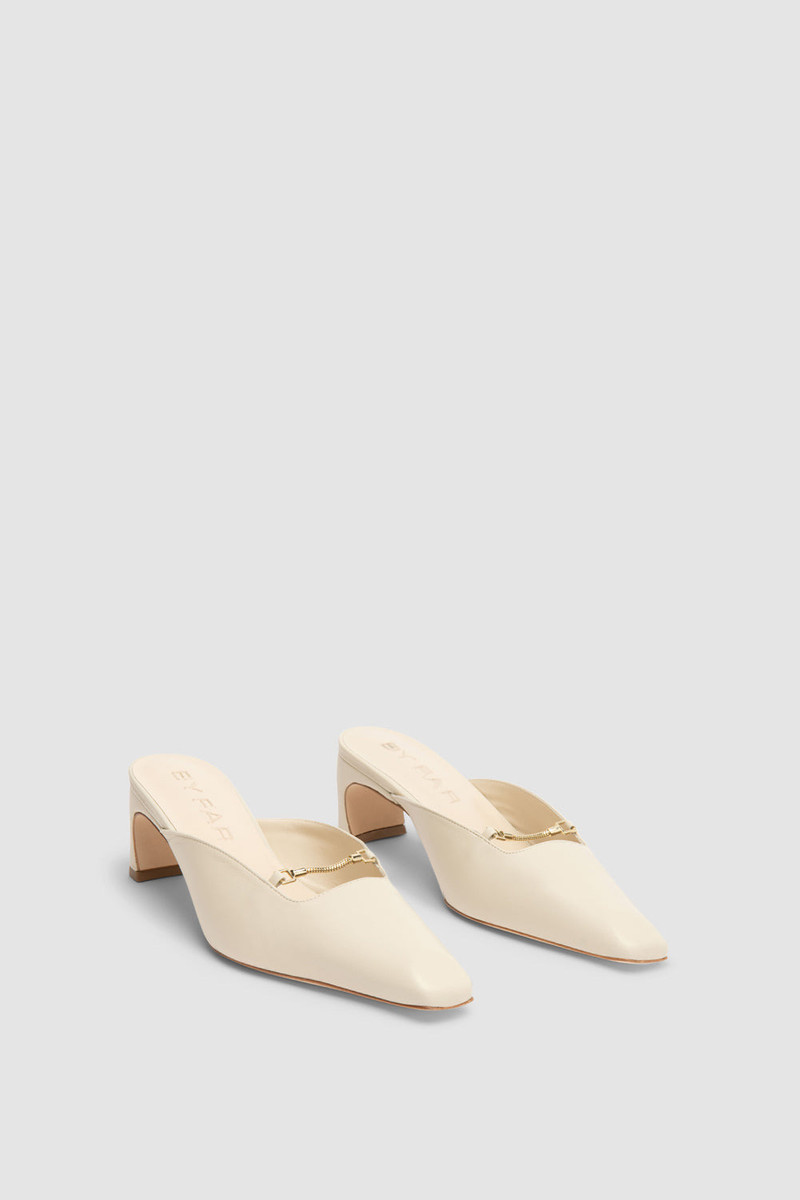 BY FAR Leda Limewash Lamb Nappa Leather Mule outlook