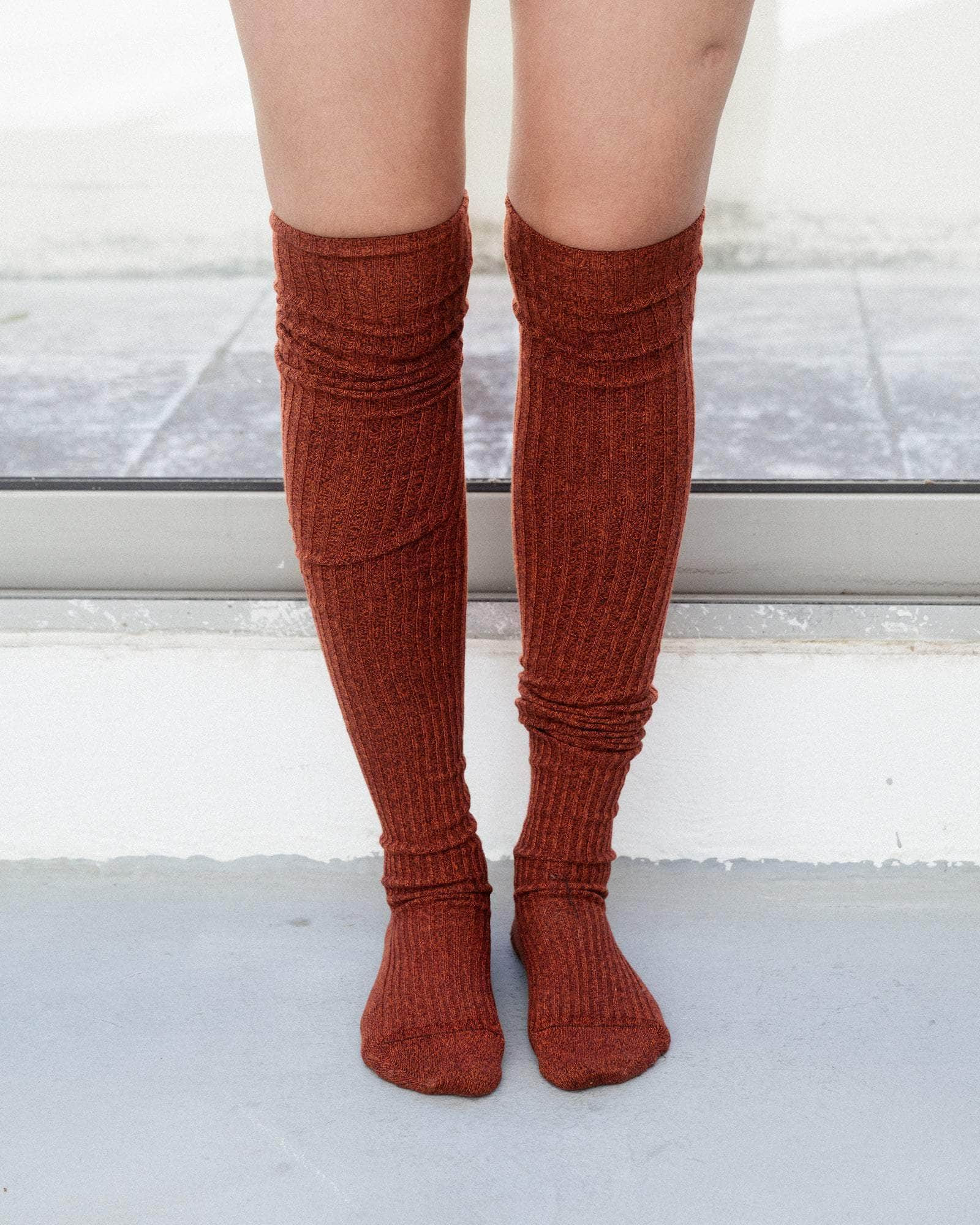 Overknee Socks - Organic Cotton Rib - 1