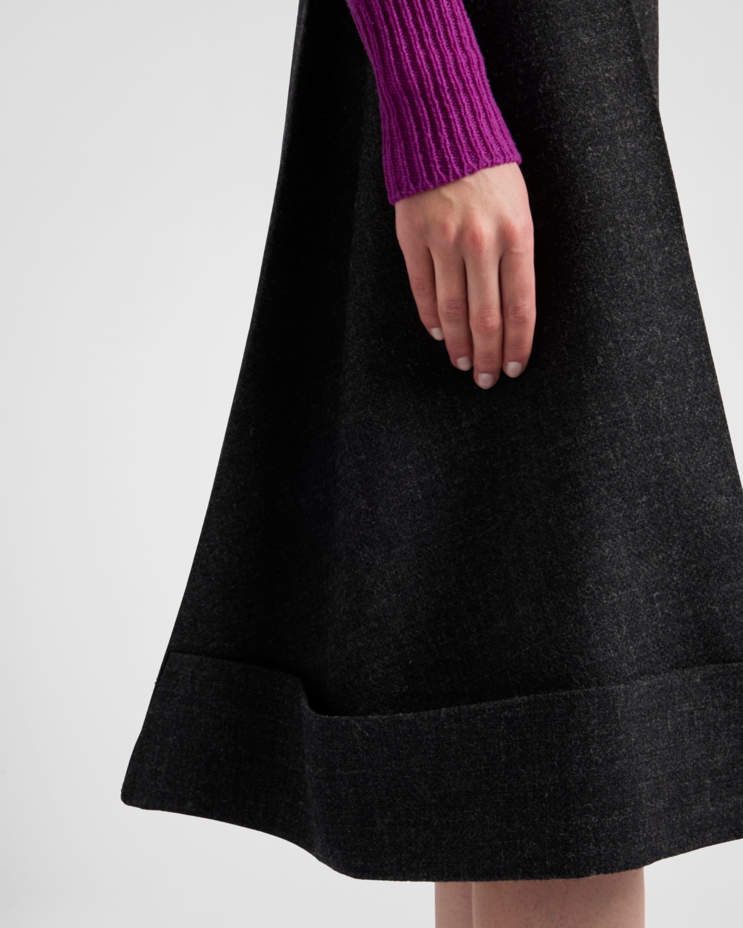 Vintage-look rush stitch midi-skirt - 4