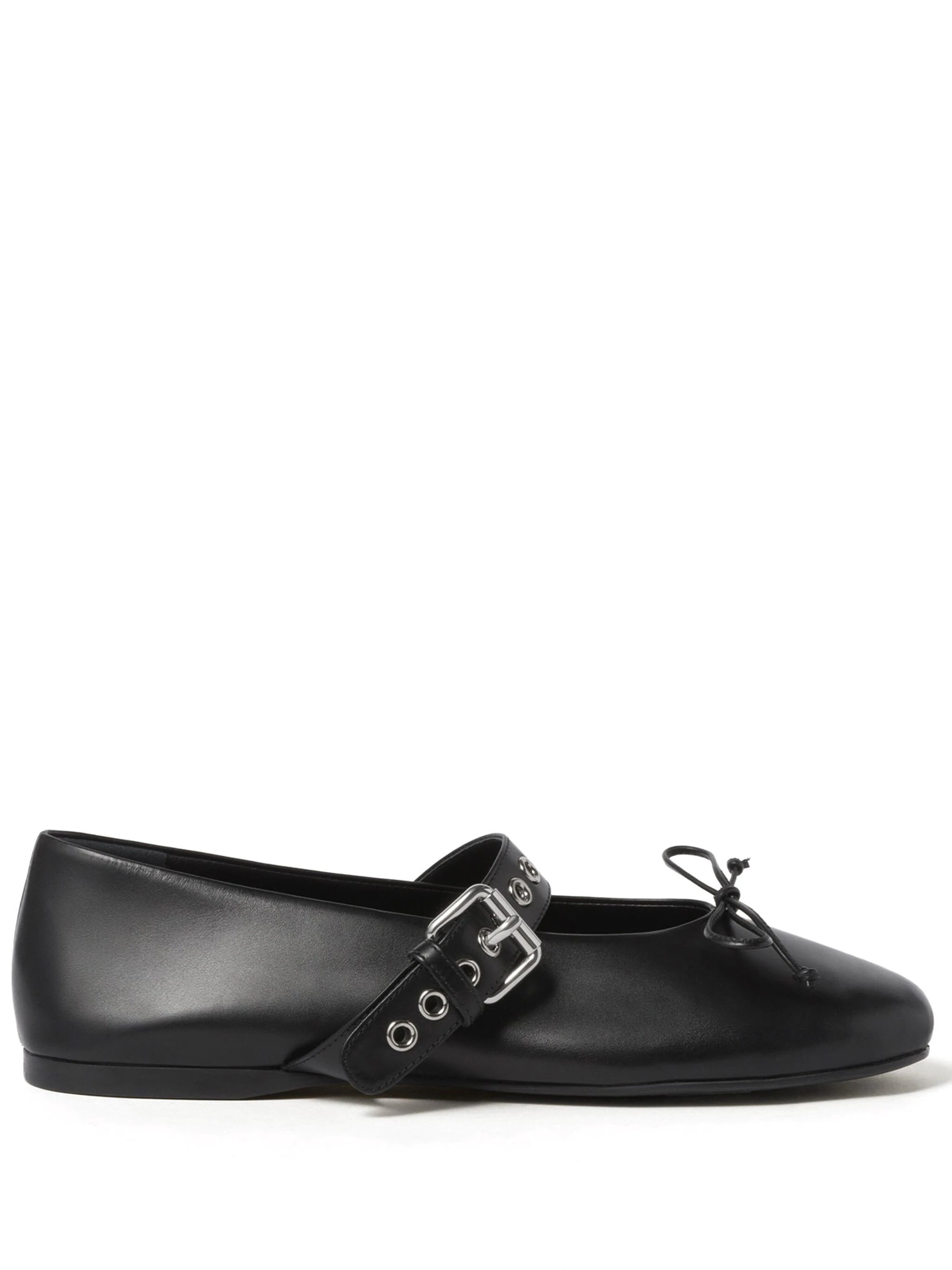 MIU MIU Women Leather Ballerina Flats - 1