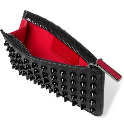 Christian Louboutin Studded Full-Grain Leather Cardholder outlook