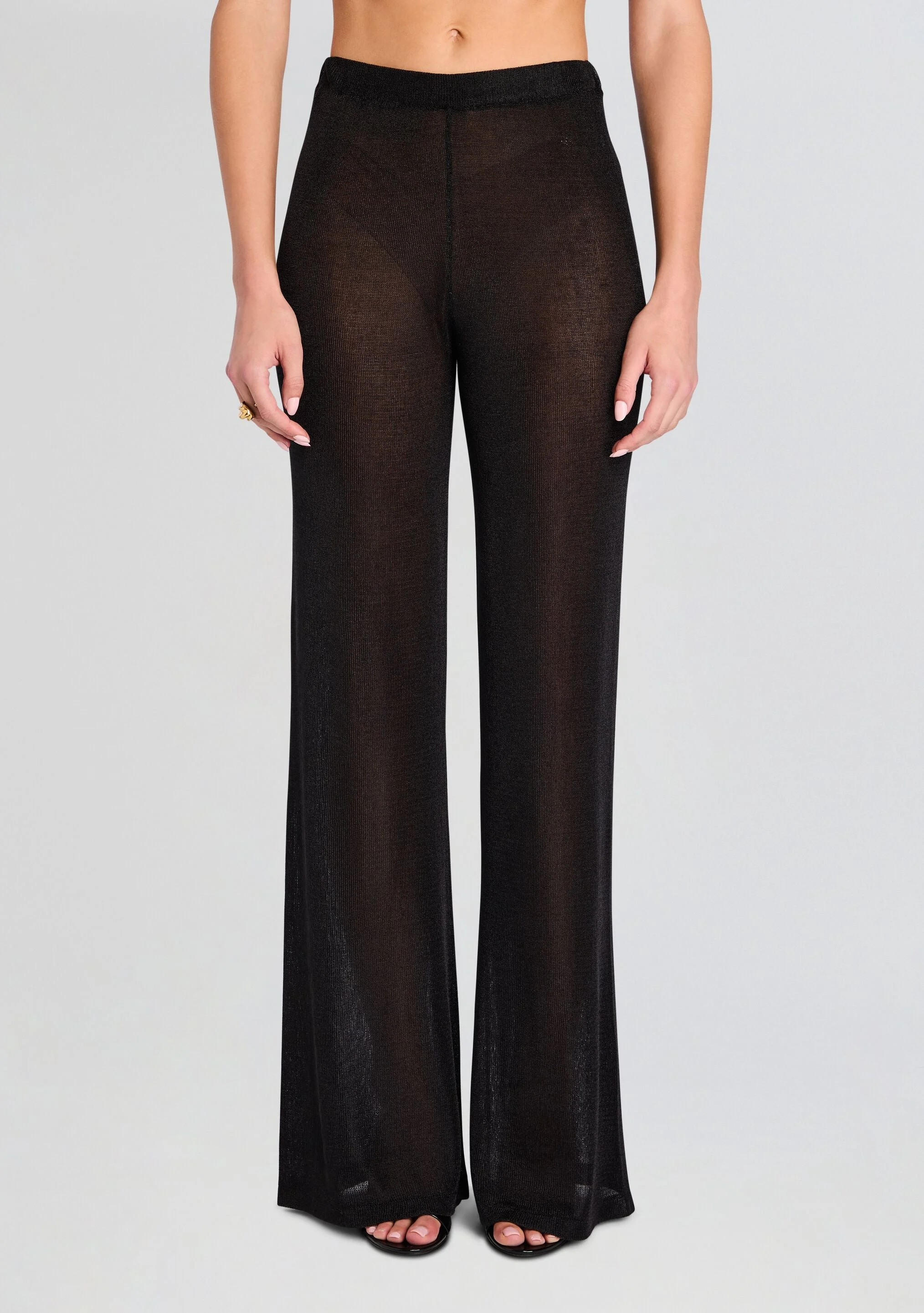 SHELDON METALLIC KNIT PANT - 1