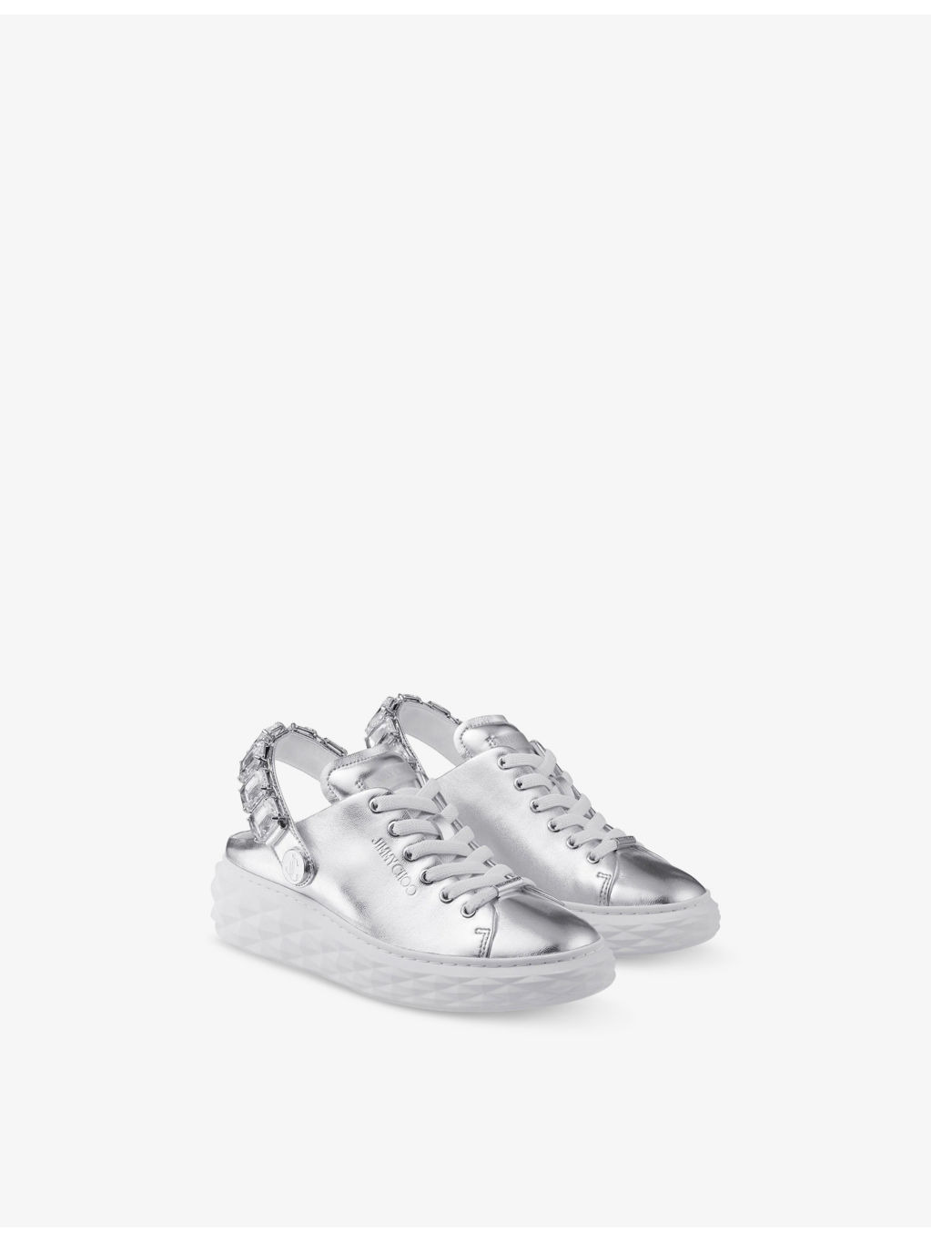 Diamond Sling Leather Low-Top Trainers - 3