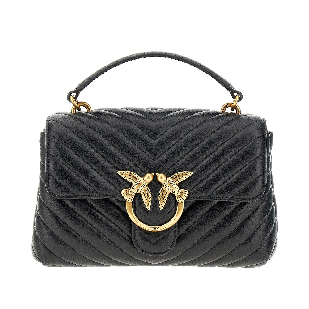 CHEVRON NAPPA LEATHER MINI LOVE LADY PUFF BAG - 1