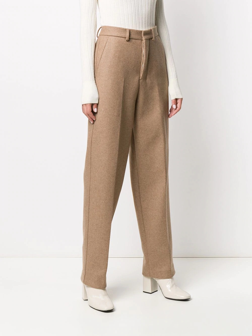 wide-leg tailored trousers - 3