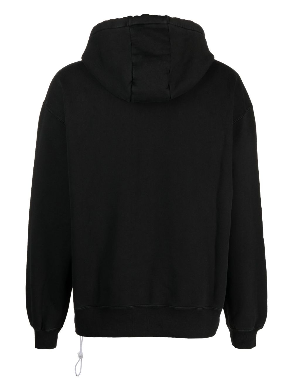 logo-print cotton hoodie - 2