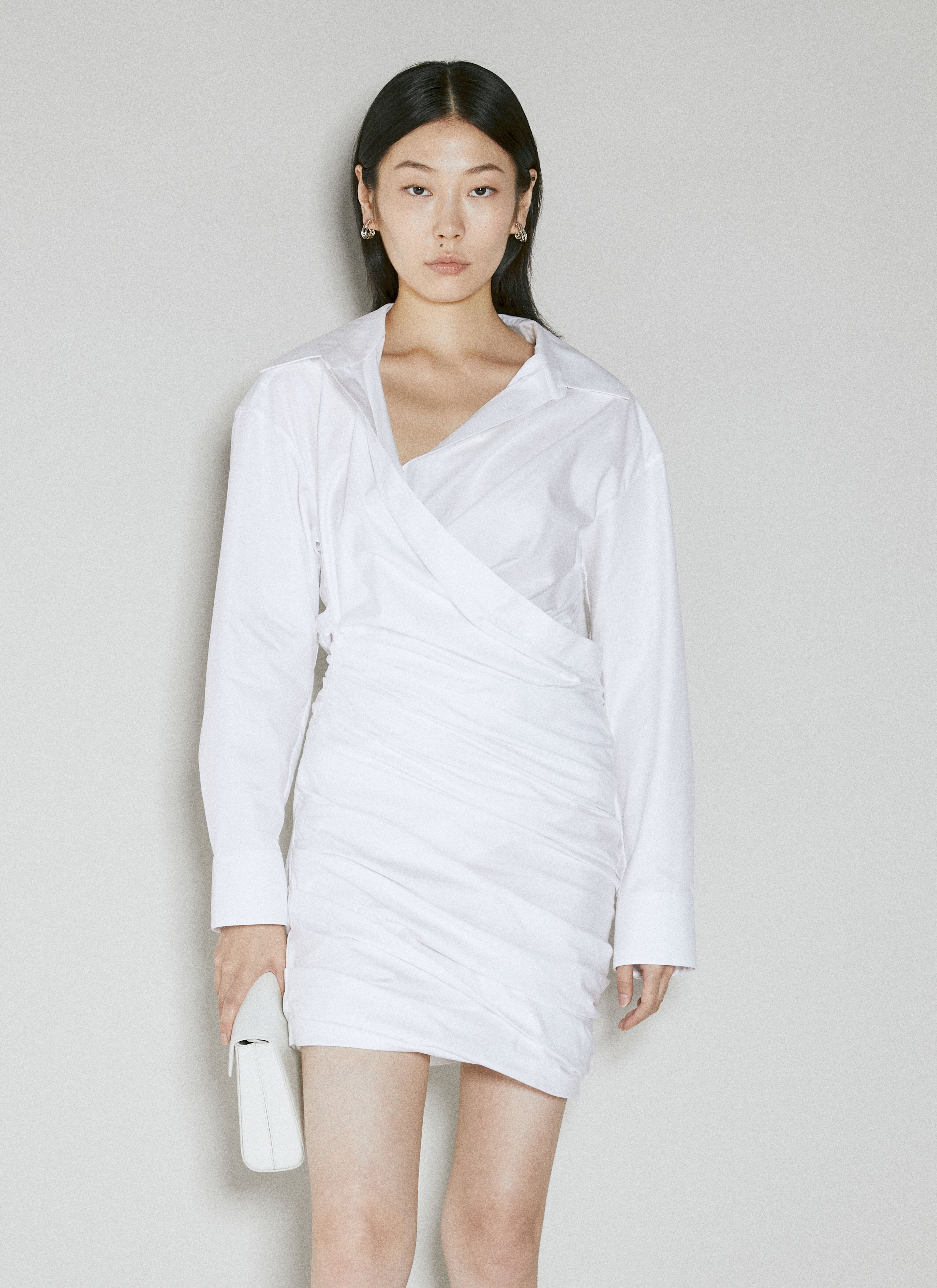 Draped Back Dress - 5