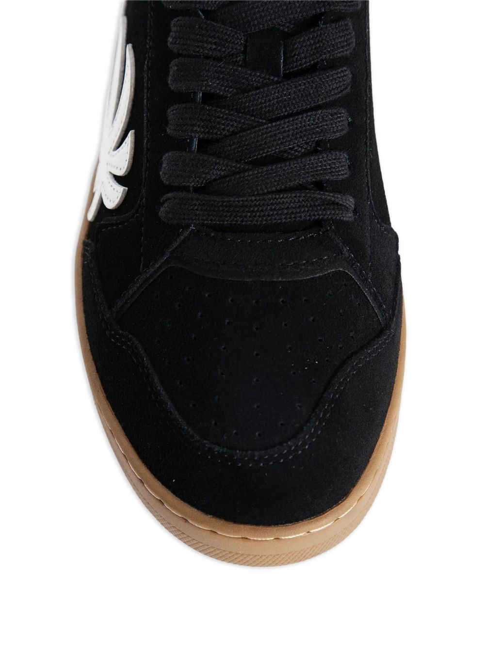 palm-tree suede sneakers - 5