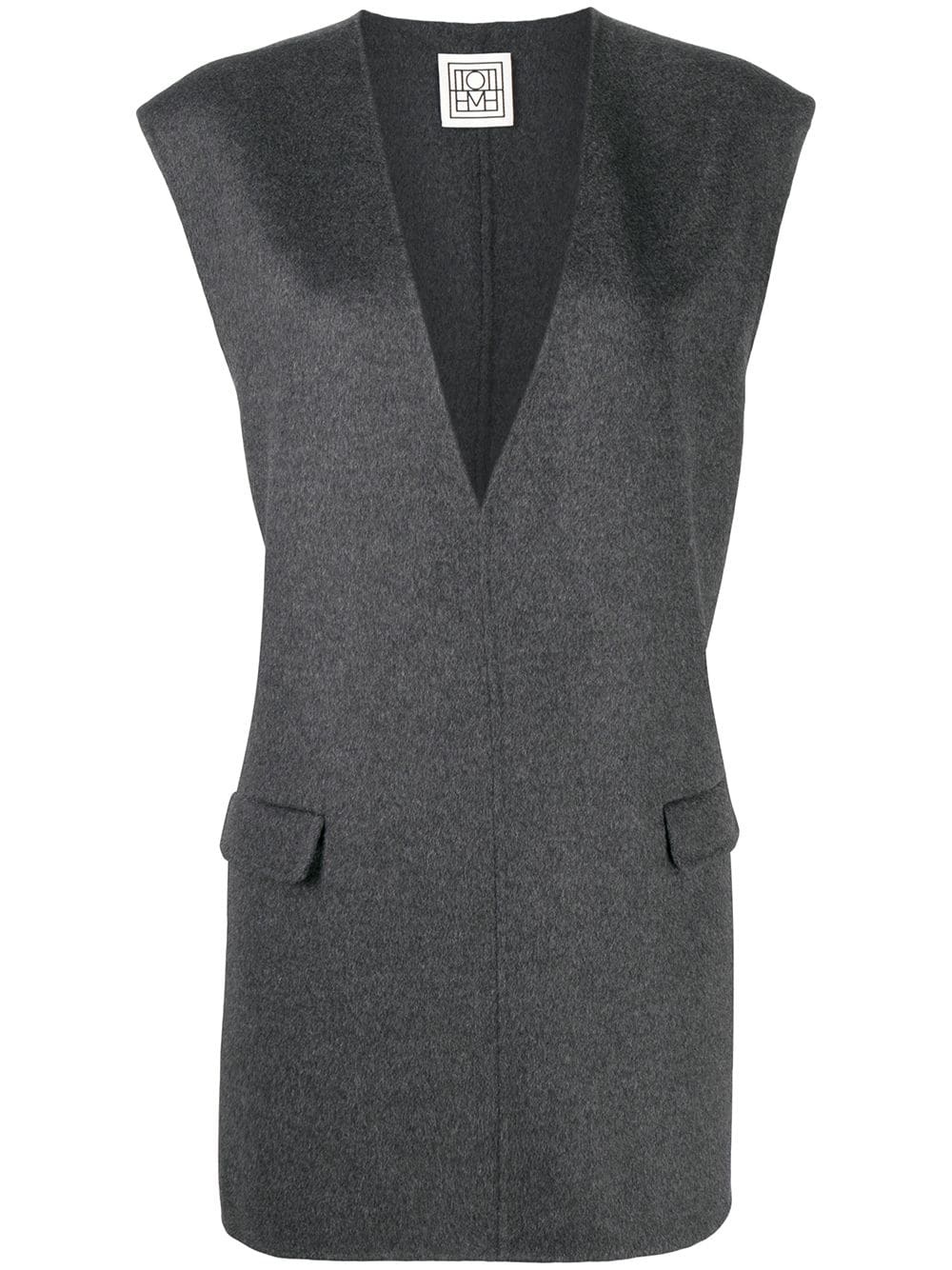 fine knit vest - 1