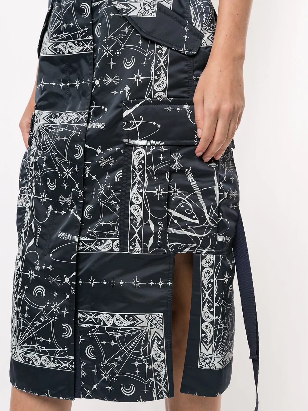 abstract print pencil skirt - 5