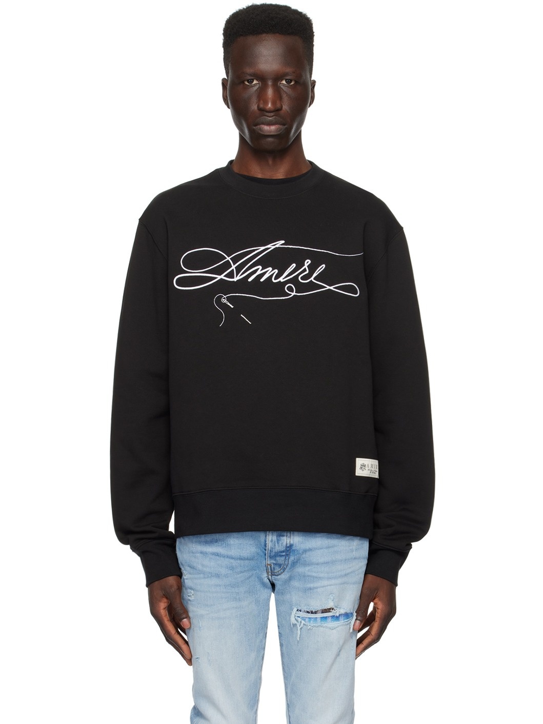 Black Stitch Sweatshirt - 1
