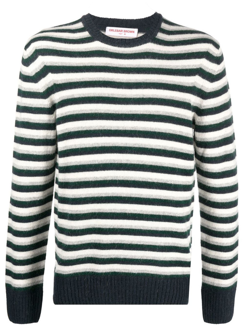 stripe-print knit jumper 1