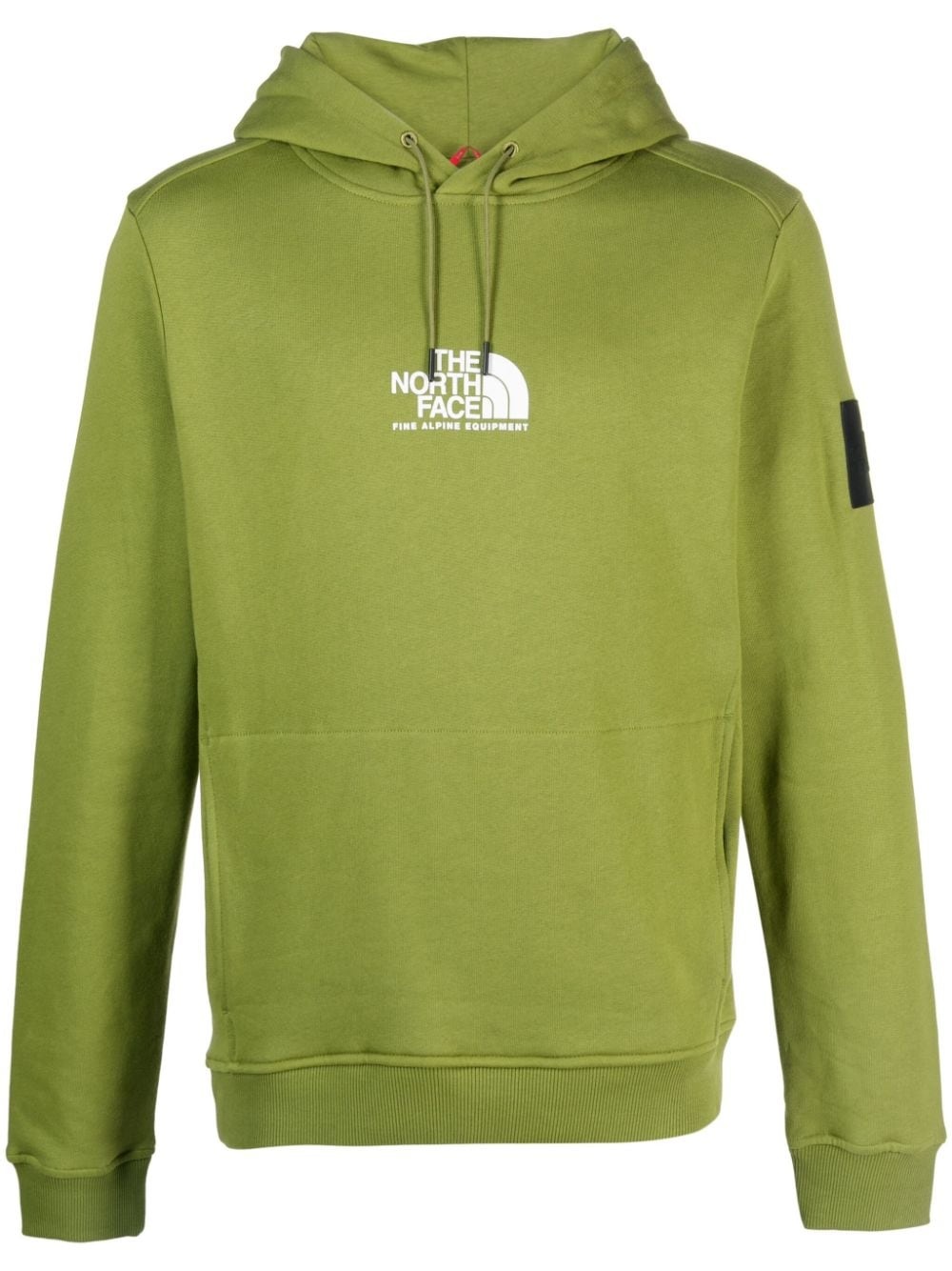 Fine Alpine logo-print cotton hoodie - 1
