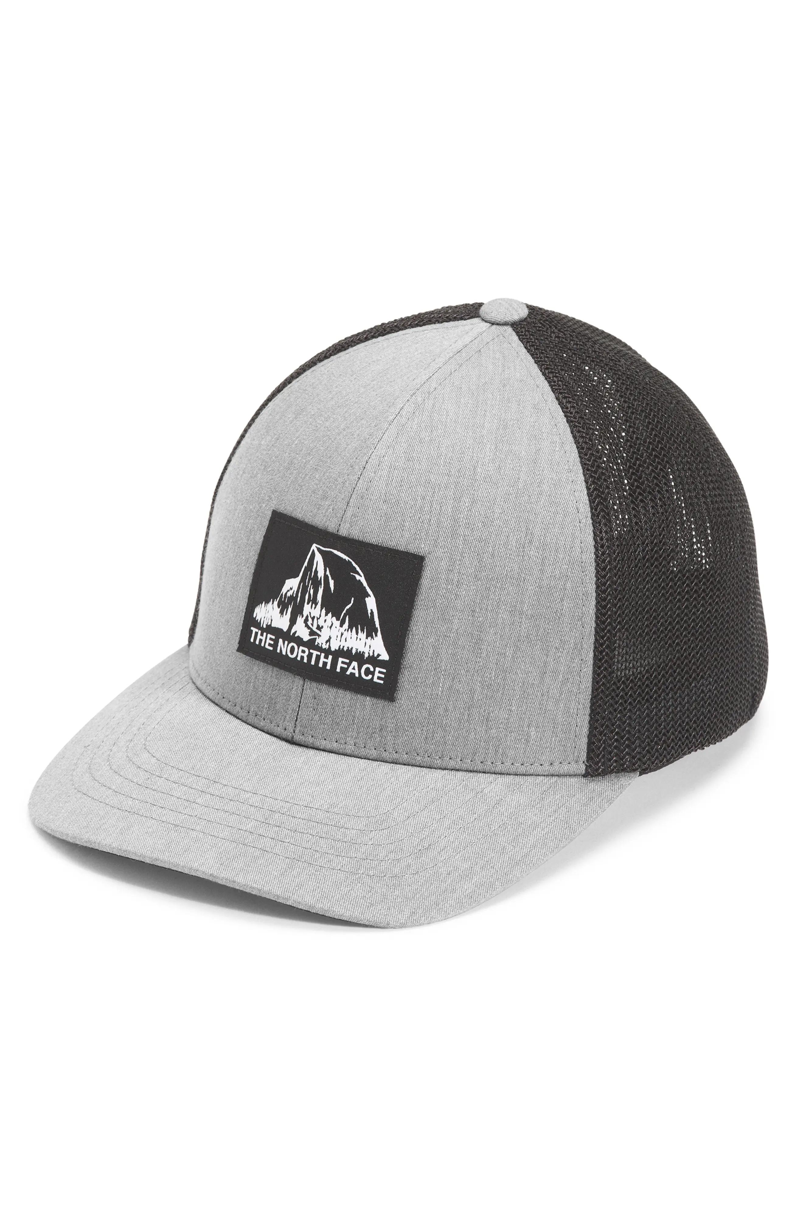 Truckee Fitted Trucker Hat in Tnf Med Grey Heather/Black - 1