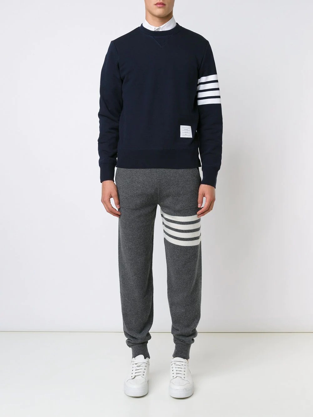 stripe detail sweatpants - 2