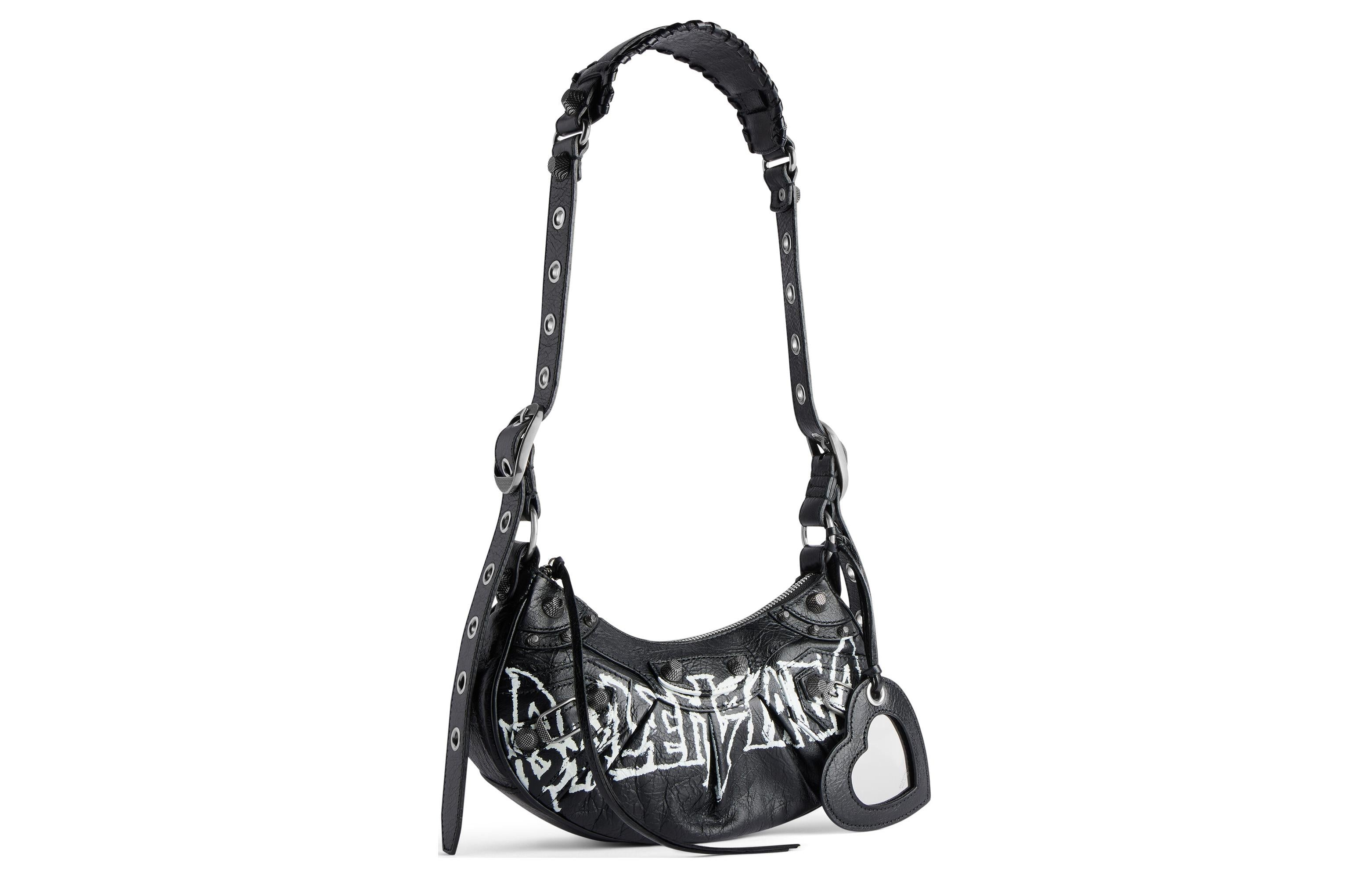 (WMNS) Balenciaga Le Cagole Xs Shoulder Bag Diy Metal 'Black' 6713092AAXE1090 - 2