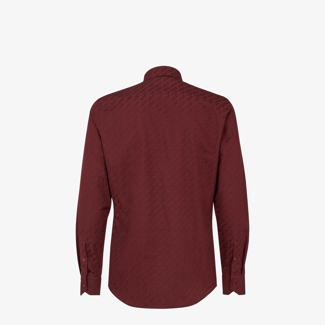 Burgundy cotton shirt - 2