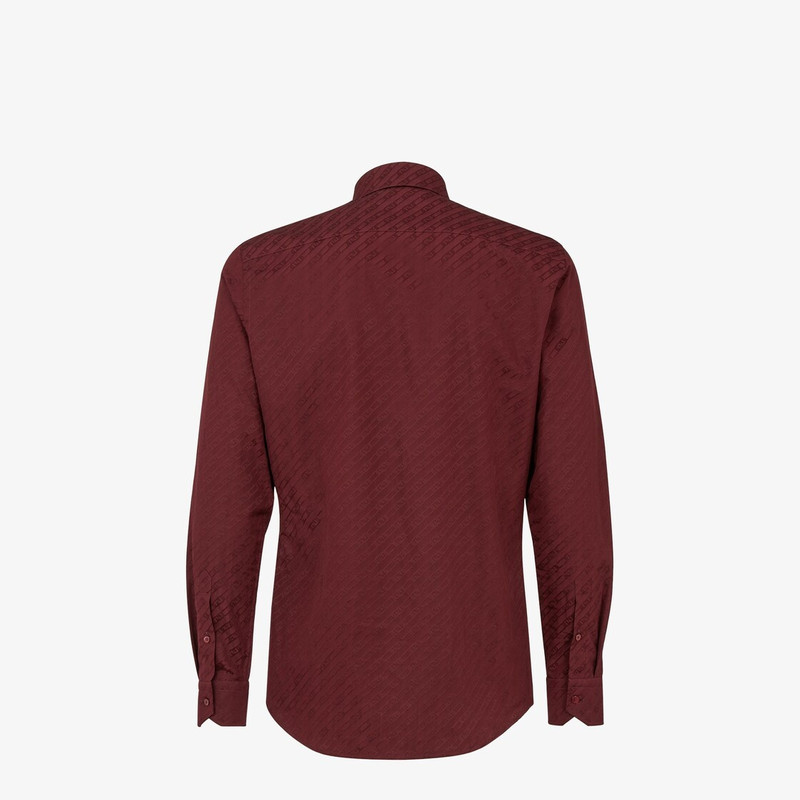 Burgundy cotton shirt 2