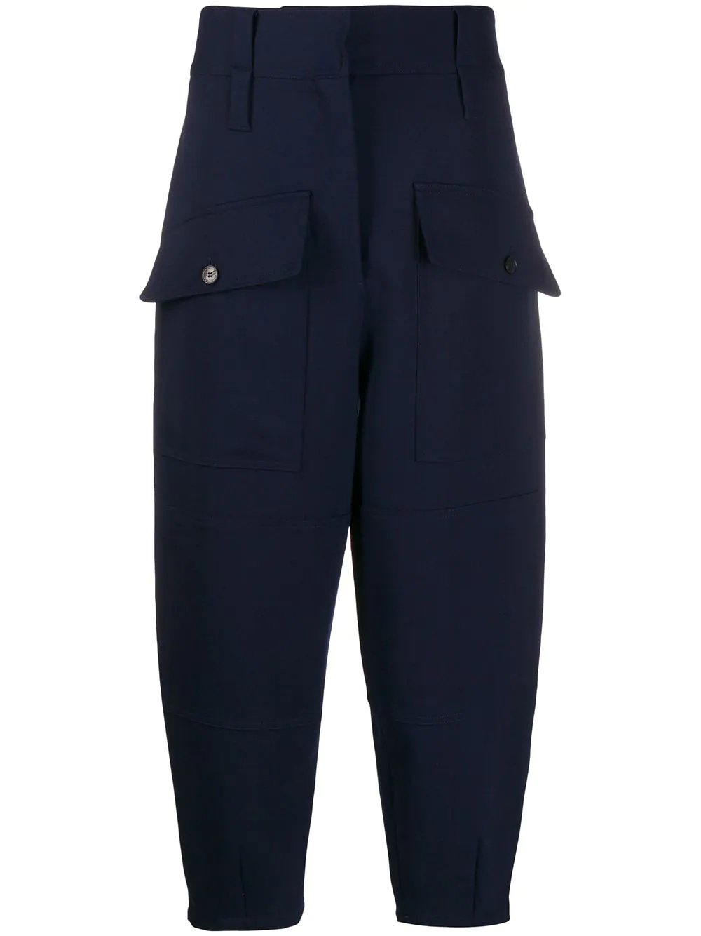 tapered cropped trousers - 1