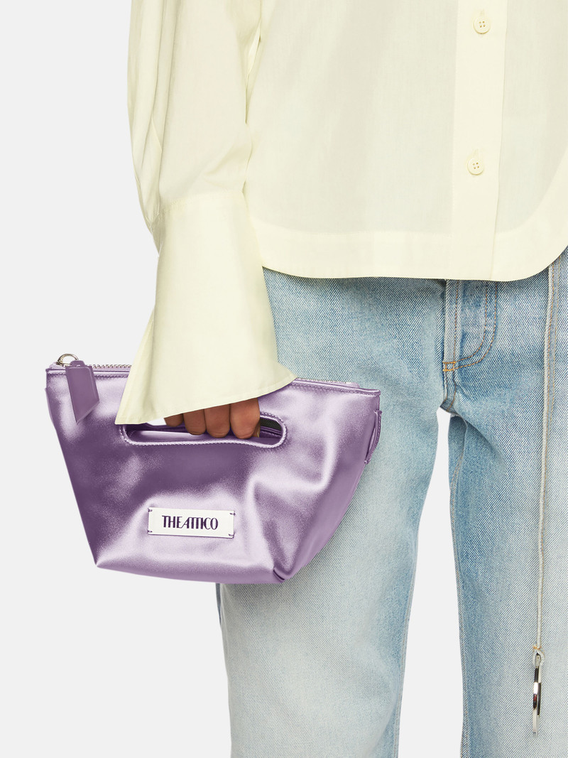 ''VIA DEI GIARDINI 15'' LILAC TOTE BAG 2