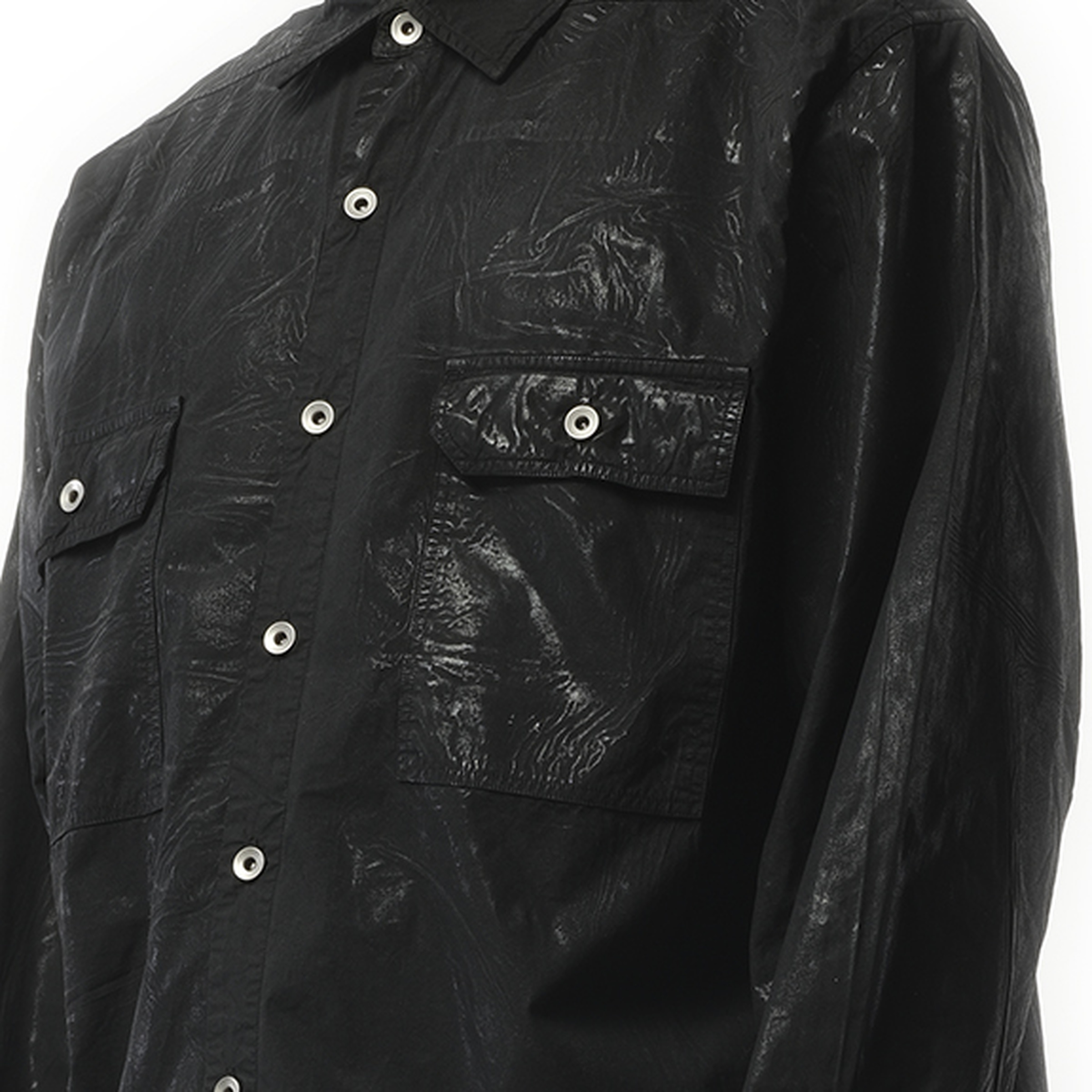 Denim Jumbo Outershirt in Black - 3