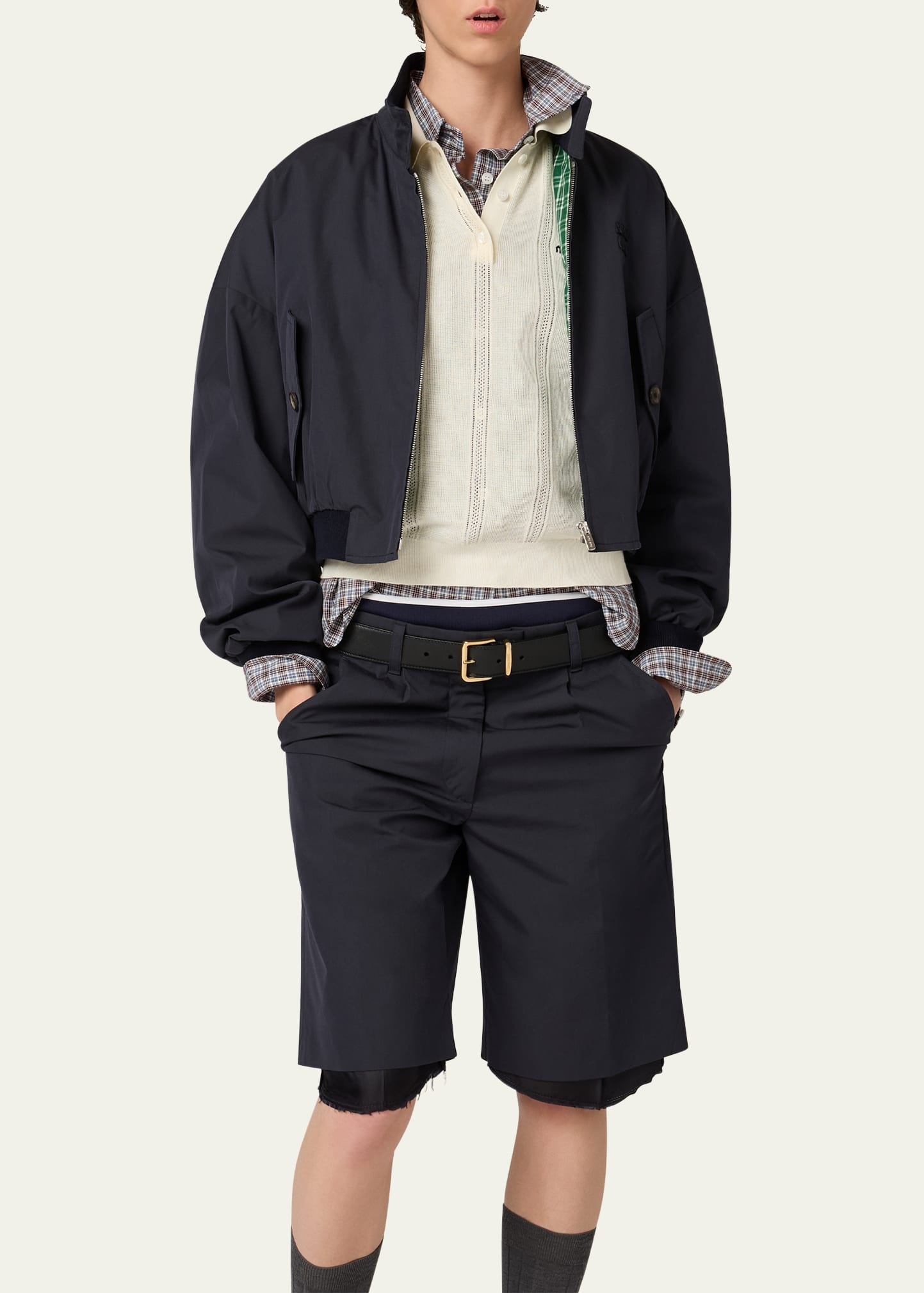 Cotton Piping Short-Sleeve Polo - 3