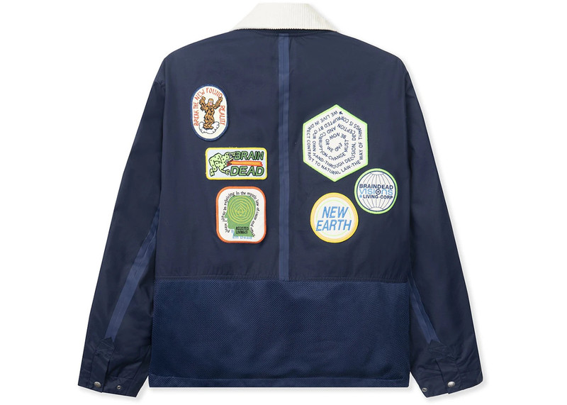 The North Face The North Face x Brain Dead 76 Oversized Mountain Chore Coat Navy outlook